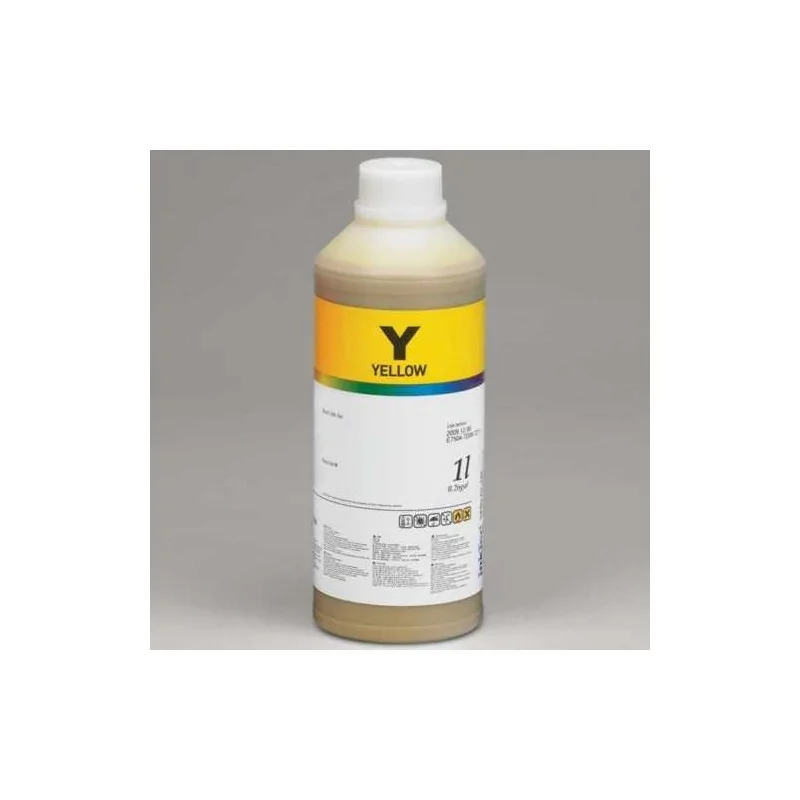 Encre SOLVANT pour traceurs MIMAKI JV5, JV33, CJV30 et MUTOH. LITRE InkTec JAUNE