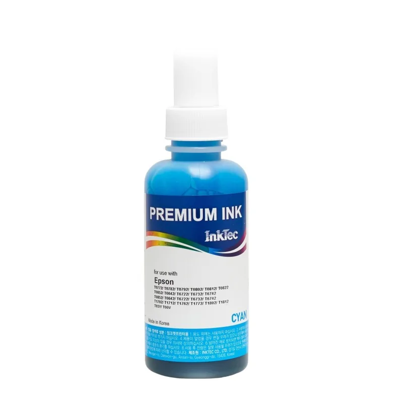 Tinta 504 de 100ml compatível com Epson EcoTank . Tinta Ciano Premium InkTec