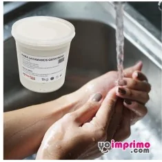 Nettoyant pour encre pour les mains, savon en pâte pour lavage des mains. (bidon de 4Kg)