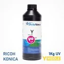 Encre UV jaune pour têtes d'impression Ricoh et Konica, semi-rigide | InkTec SR, 1 Kilo