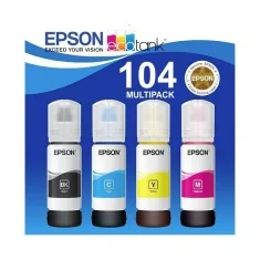Bouteille d'encre compatible Epson 104 - 4 couleurs - Owa 