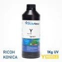 Encre UV jaune pour têtes d'impression Ricoh et Konica, semi-rigide | InkTec SR, 1 Kilo