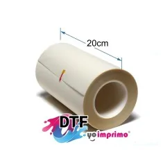 Film DTF 20 cm mate, 75 micras, despegue en caliente (bobina 100m)