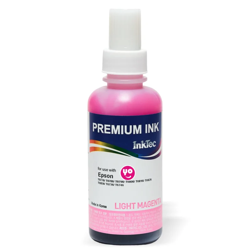 Tinta 107 Inktec para Epson EcoTank, magenta claro. Garrafa 100ml