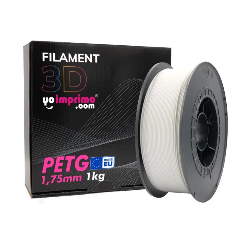 Filament PETG blanc, ø 1,75 mm (1 kg)