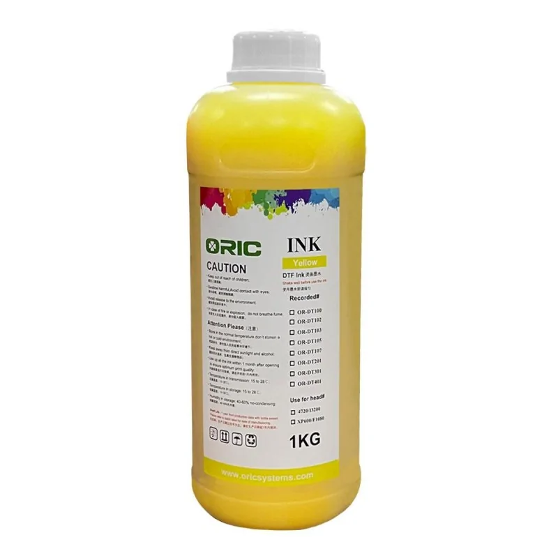 Tinta amarela DTF, ORIC (1 kg)