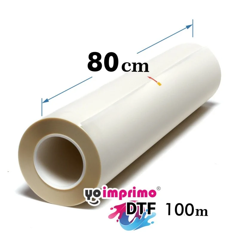 Filme DTF 80cm, mate, 90 mícrons, antiestático (bobina de 100m)