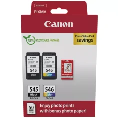 CANON Pack de Tinteiros originais Canon PG545 e CL546, preto e colorido