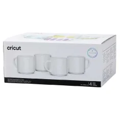 Taza de cerámica personalizable y apilable Cricut -10 oz/300 ml (Pack 4 uds.)