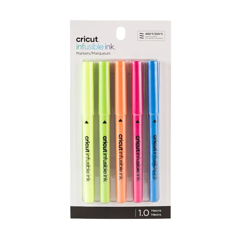 5 marcadores Neon Infusible Ink , ponta normal (1mm)