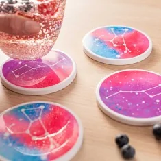 4 sous-verres ronds personnalisables, Cricut