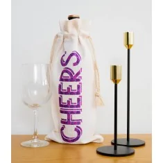 Bolsa de tecido garrafas de vinho, Cricut