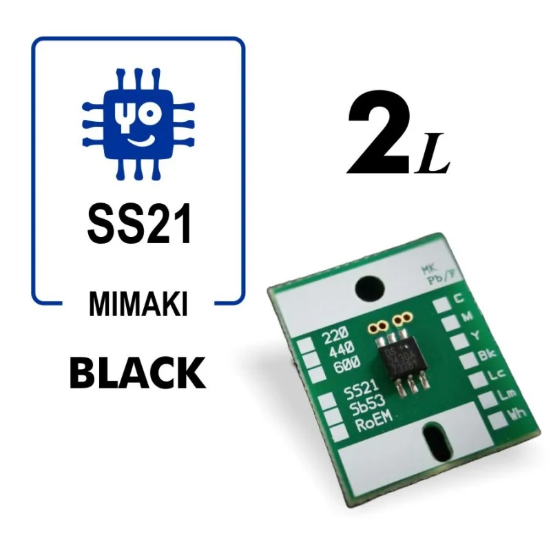 Mimaki SS21 MBIS Chip 2 litres (Noir)