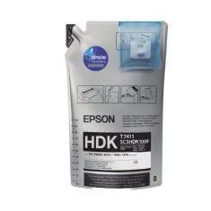 Encre de sublimation Epson T741X NOIRE HDK (sachet 1 litre + puce)