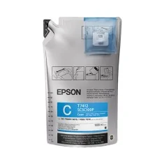 Encre de sublimation Epson T7412 CYAN (sachet 1 litre + puce)