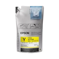 Encre de sublimation Epson T7414 JAUNE (sachet 1 litre + puce)